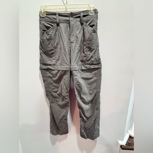 ⛰️ REI Girls' Convertible Cargo Hiking Pants - Melanite Gray (Size M 10-12) ⛰️